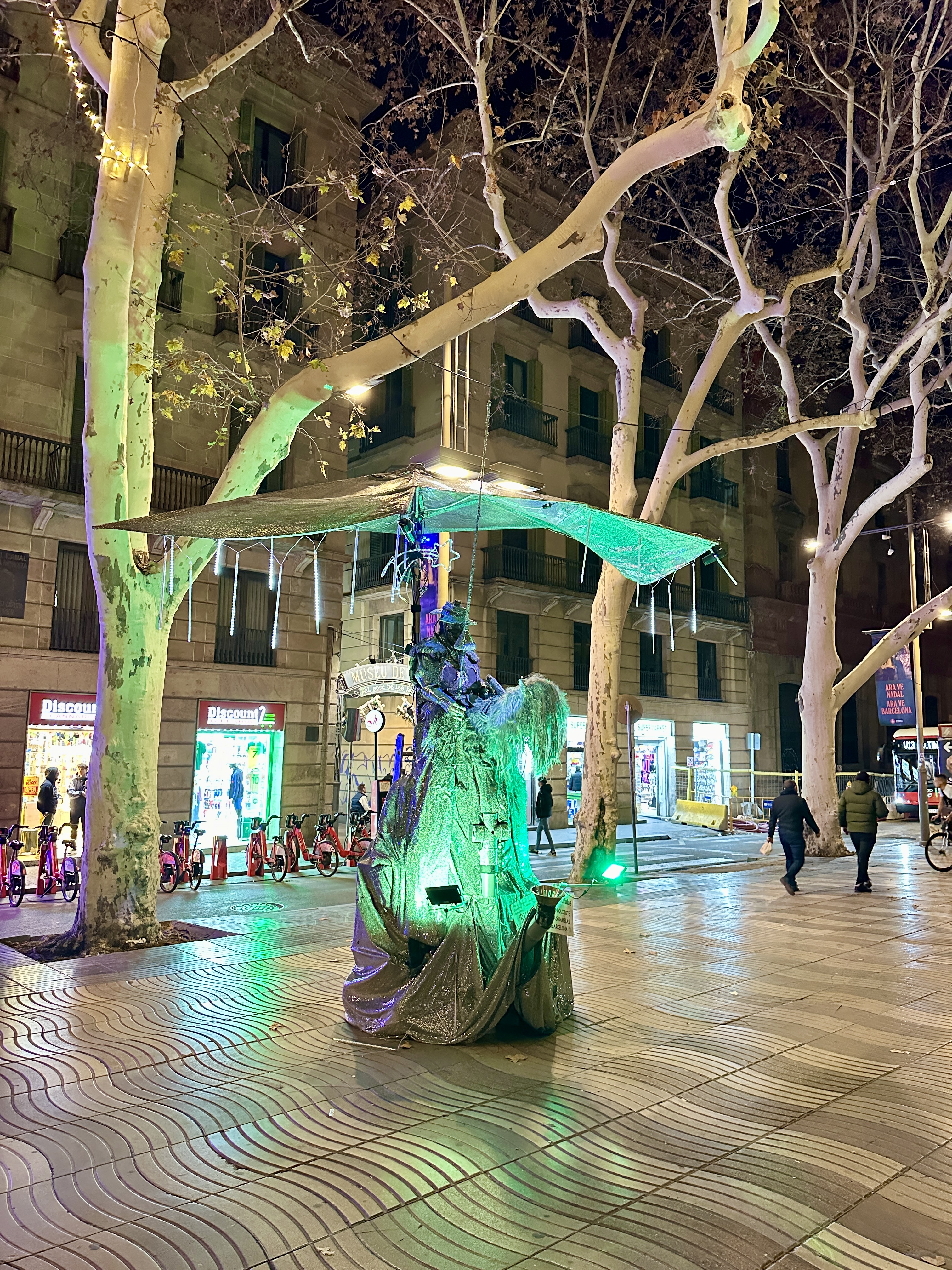 람블라스 거리 거리예술가