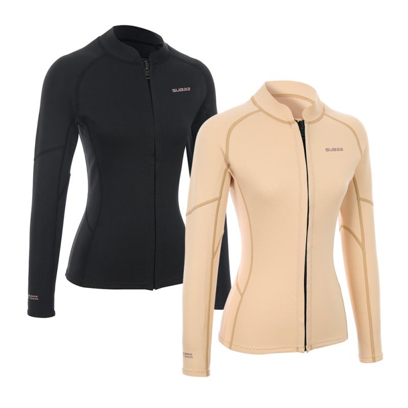 막심 여성 자켓 웻슈트 집업 서핑 상의 워터파크 수영복