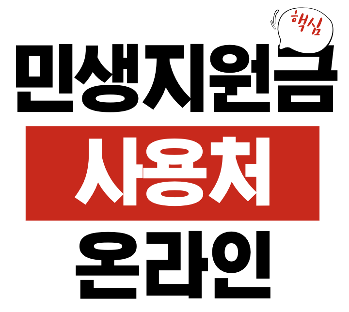 민생지원금 사용처