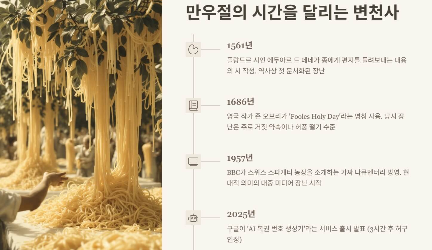 만우절 유래 기원 뜻