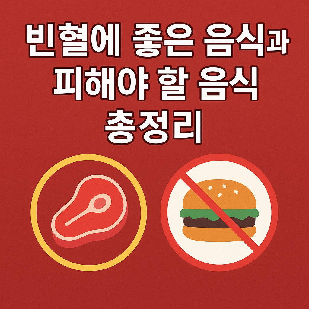 빈혈에 좋은 음식과 피해야 할 음식 총정리