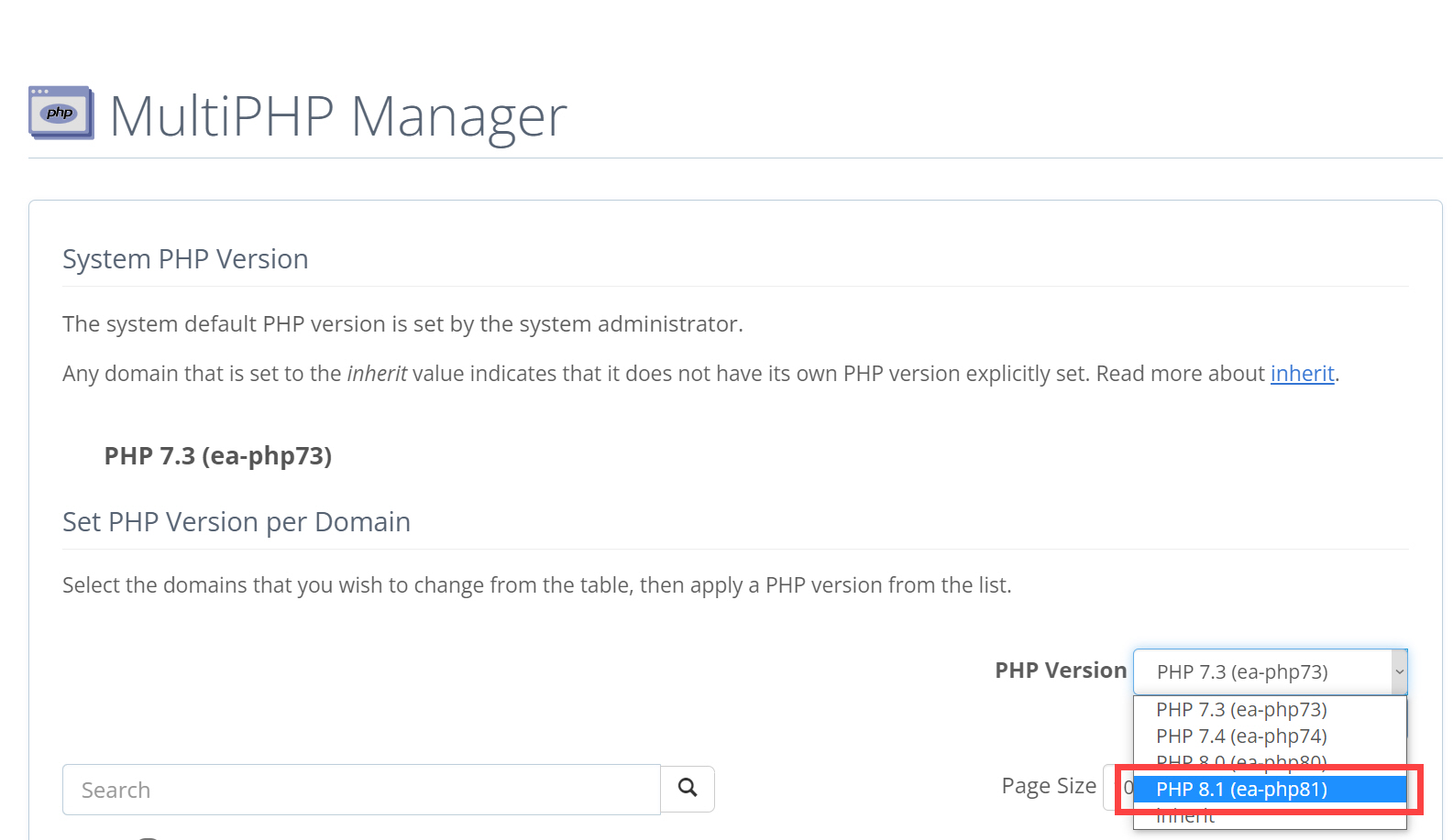 블루호스트 PHP 8.1 적용하기