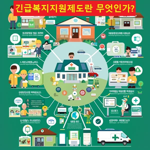 긴급복지 항목별 지원 내용 인포그래픽