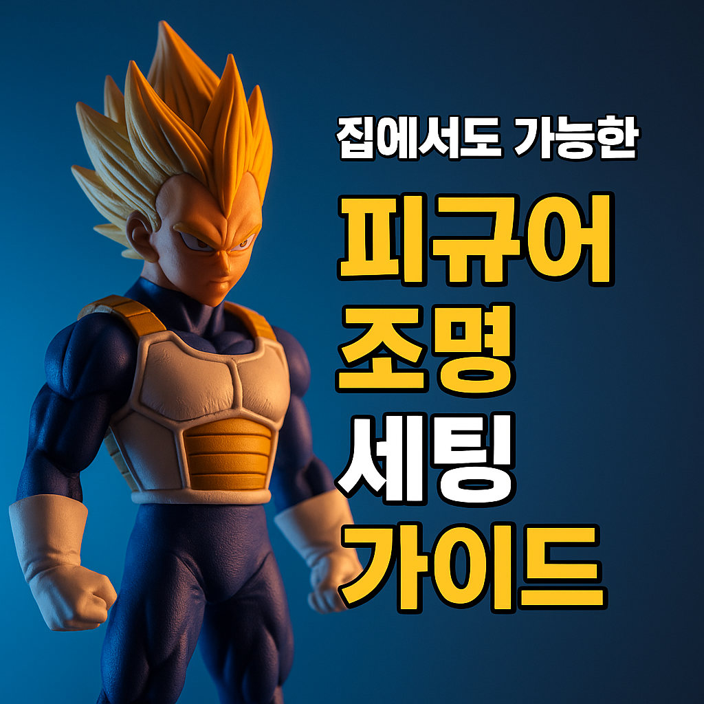 피규어 조명 세팅