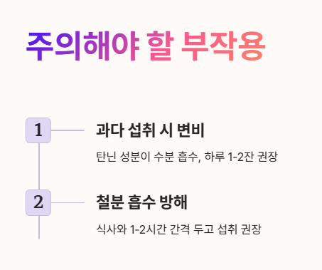 감잎차 부작용