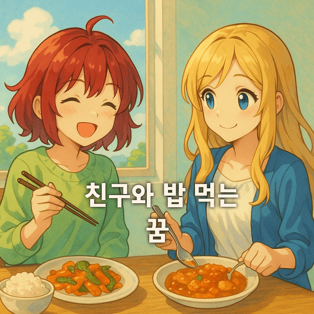 친구와 밥 먹는 꿈 해몽