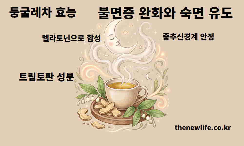 둥굴레차 효능 불면증 완화 숙면 유도