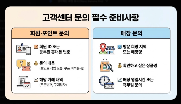 올리브영 고객센터 운영시간,전화번호,빠른상담연결 3가지방법