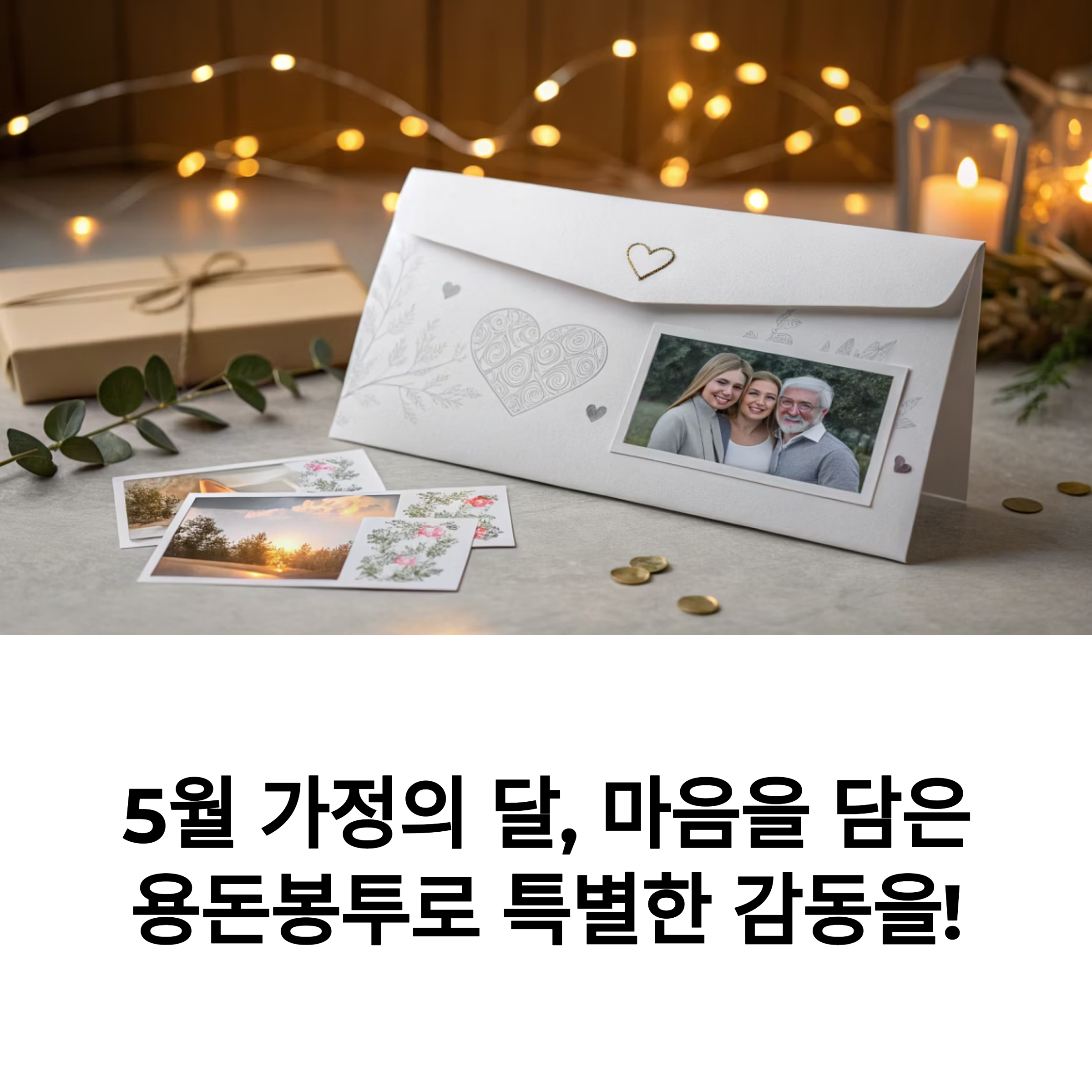따뜻한 마음을 담은 가정의 달 용돈봉투 만들기 아이디어