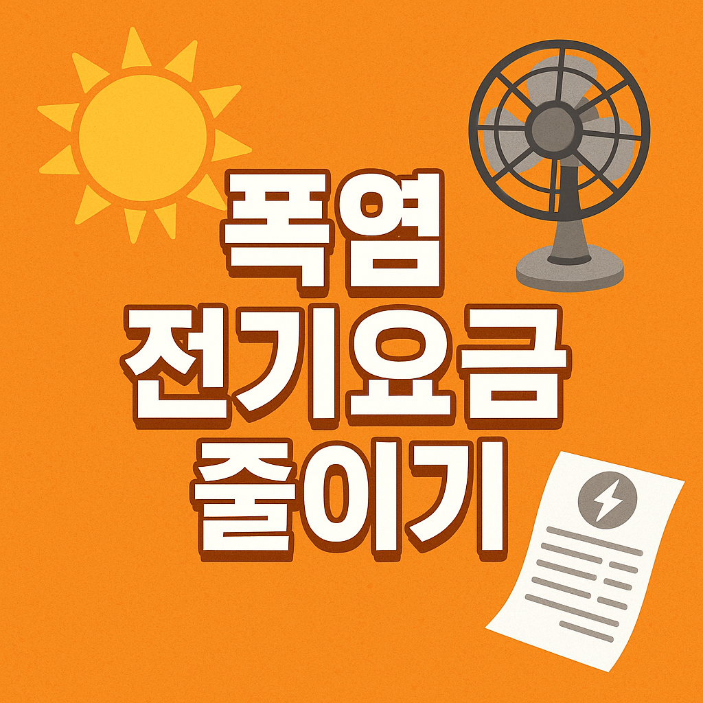 폭염 전기요금 줄이기 관련 이미지