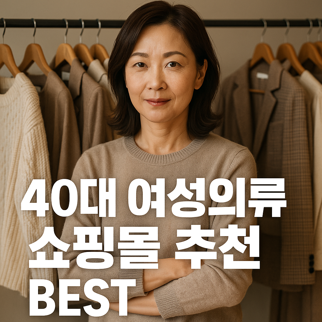 40대 여성의류 쇼핑몰 추천