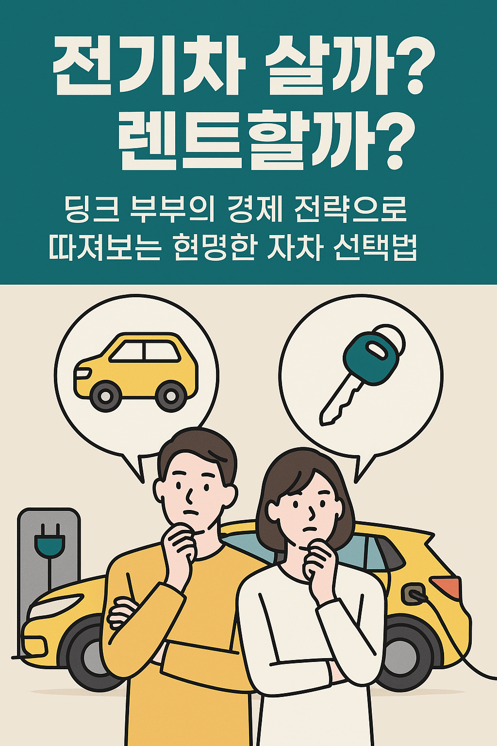 딩크 부부의 경제 전략으로 본 전기차 구매 vs 장기 렌트, 무엇이 더 이득일까?