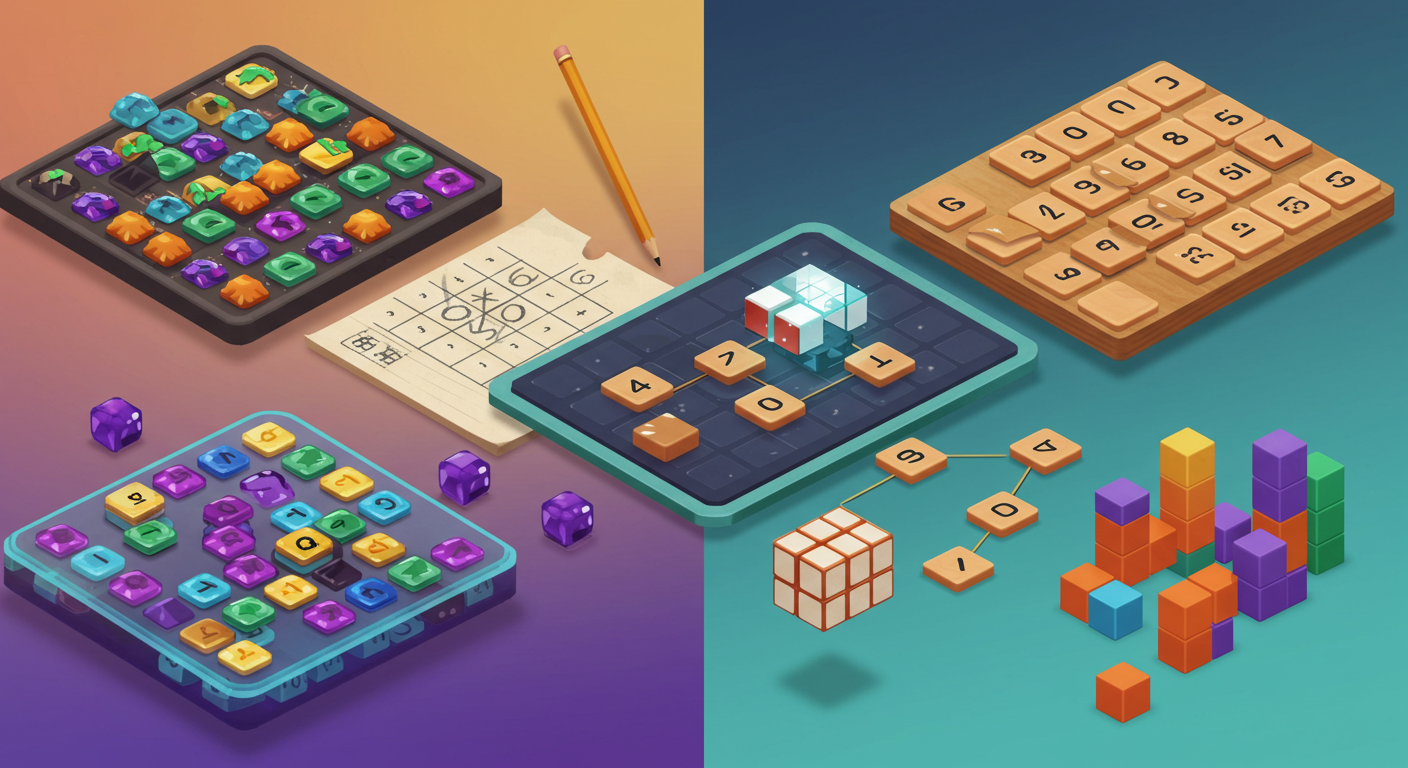 다양한 퍼즐 게임