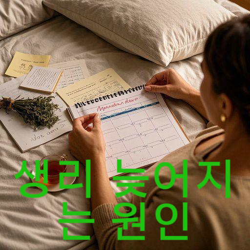 생리 늦어지는 원인 총정리