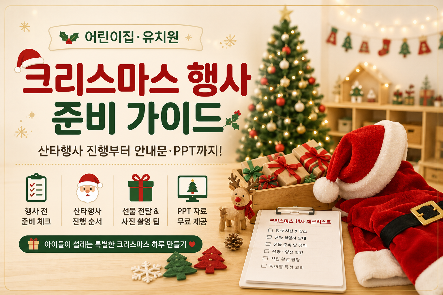 어린이집 크리스마스 행사 준비 가이드