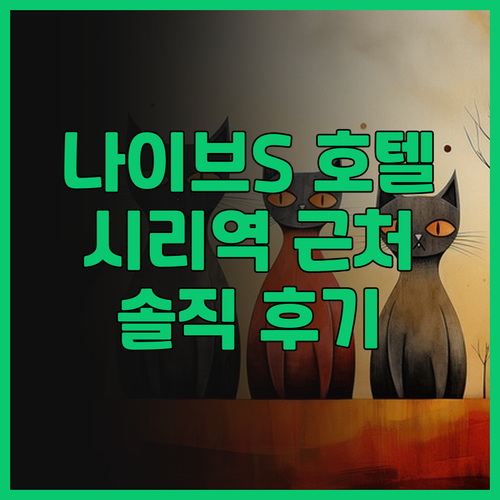 나이브 S 호텔 선전 시리역 근처! ..