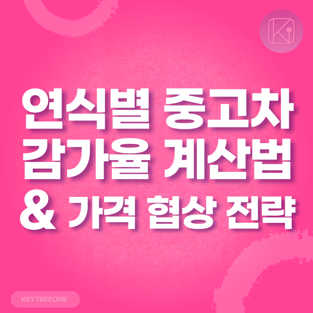 연식별 중고차 감가율 계산법과 가격 협상 전략