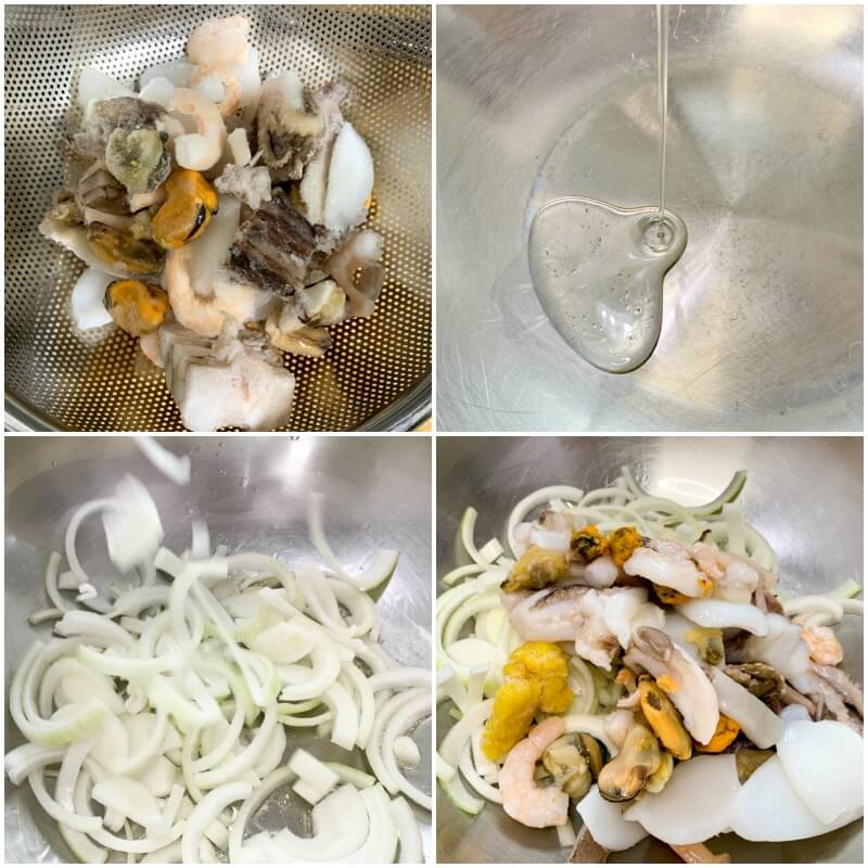 짬뽕-만들기-첫번째-순서-재료볶기