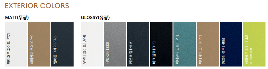 제네시스 GV60 익스테리어 컬러