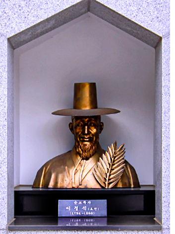 오륜대성지의 복자 이정식 요한