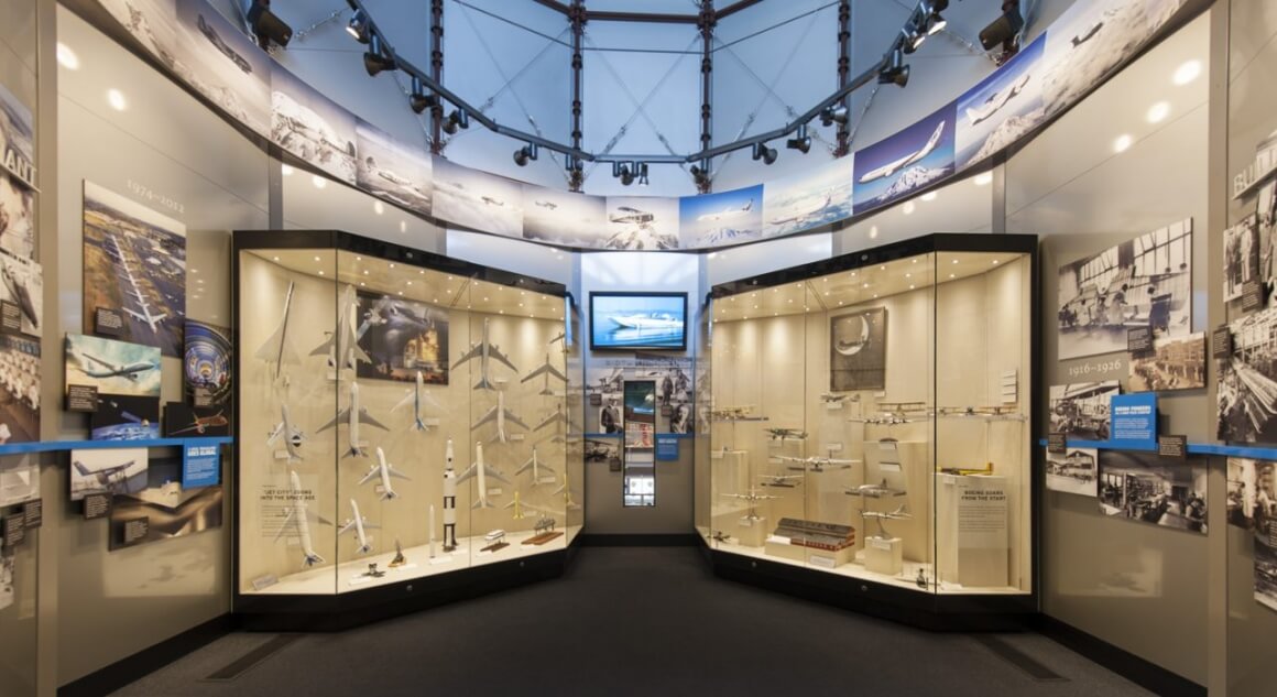 2016년으로 창사100주년을 맞은 항공기제작사 보잉의 역사관