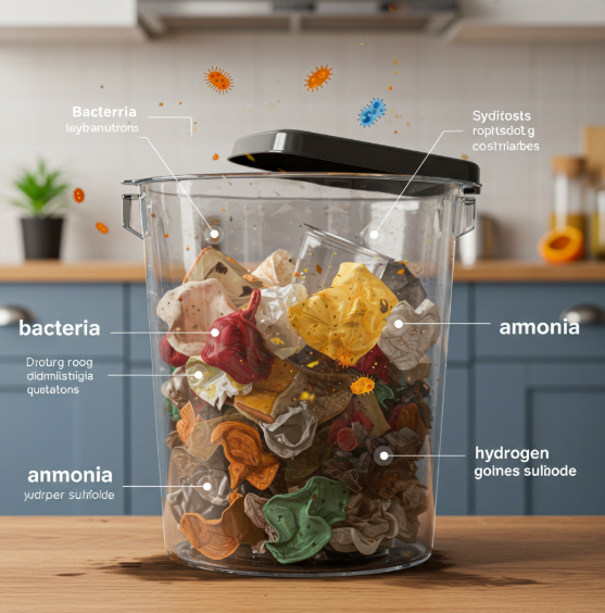 음식물 쓰레기 냄새 왜 나는 거야?