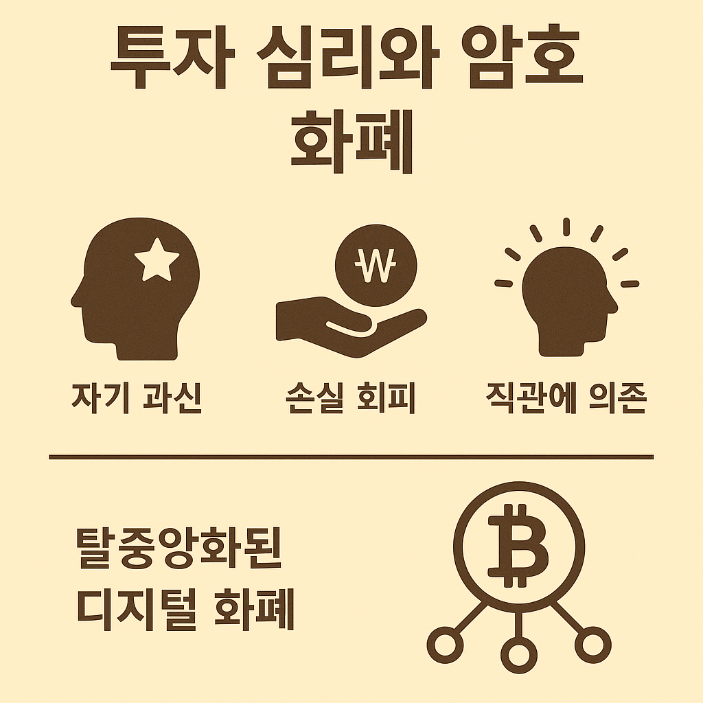 투자심리와 암호화폐 이미지