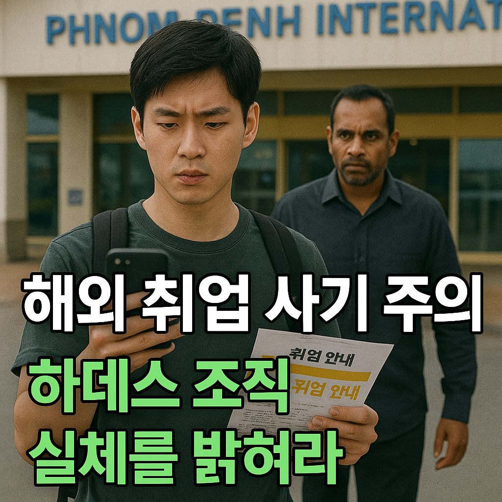 해외 취업 사기 주의, 하데스 조직의 실체를 밝혀라