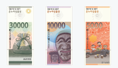 종이형 상품권 사용법