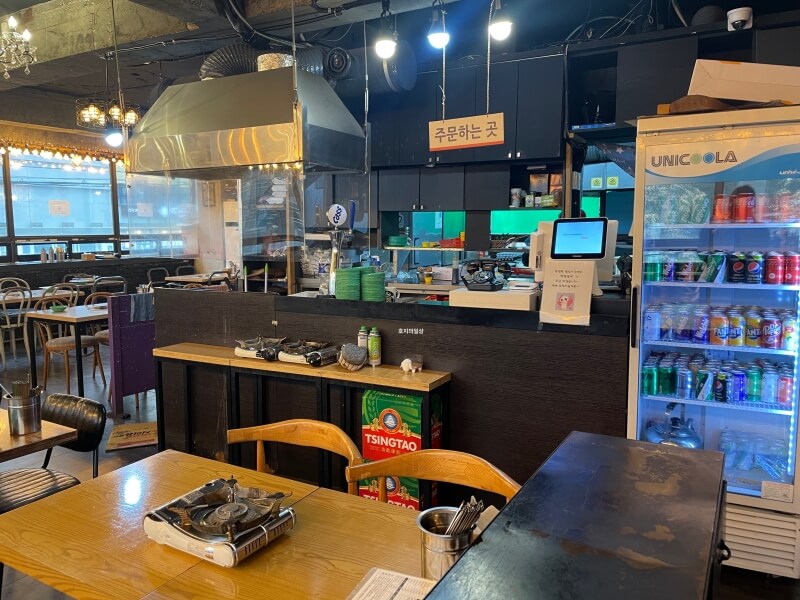 역삼 즉석 떡볶이&튀김 맛집 민들레 떡볶이 - 카운터