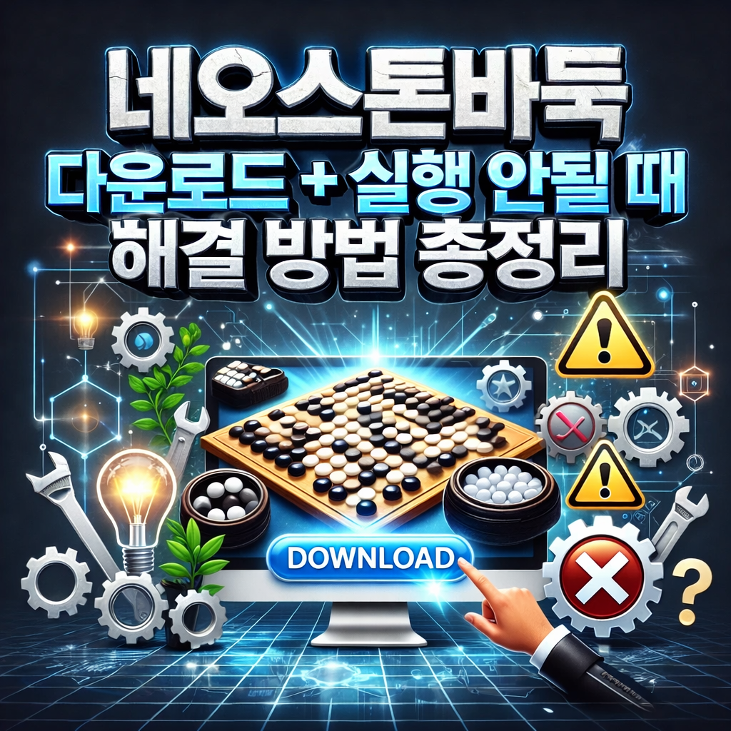 네오스톤바둑 다운로드 + 실행 안될 때 해결 방법 총정리