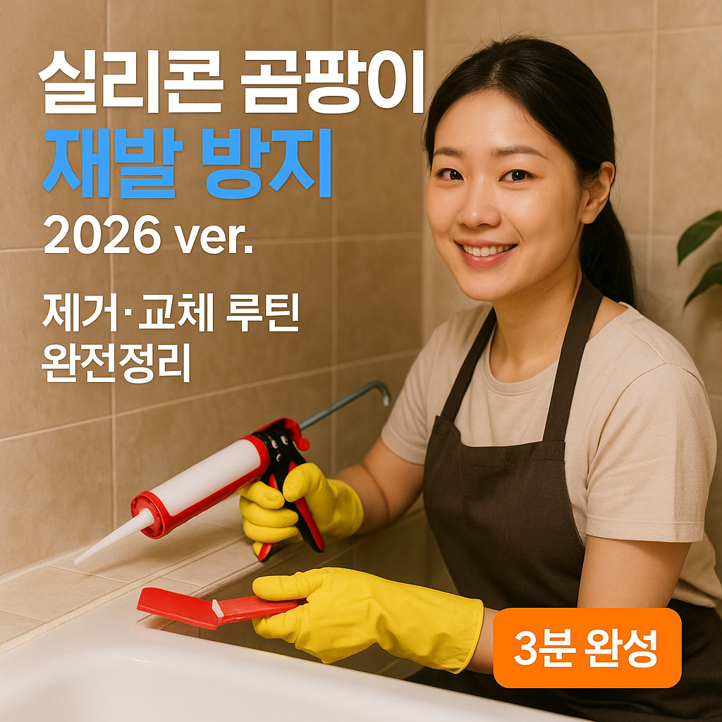 실리콘 곰팡이 재발 방지 2026 ver. | 제거·교체 루틴 완전정리