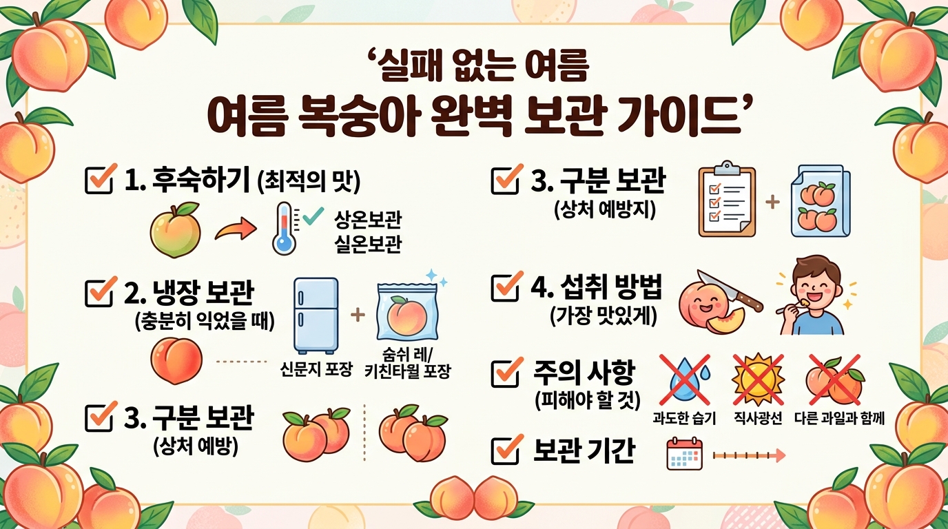 복숭아 보관방법