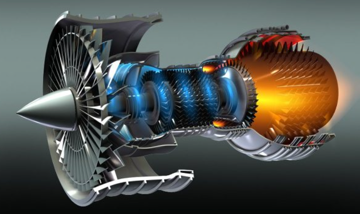 이 사진은 제트기관의 모양을 나타낸 사진입니다