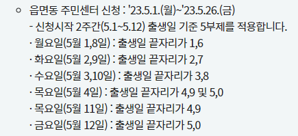 5부제적용