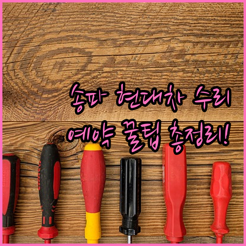 현대자동차 송파 서비스 네트워크 종류..