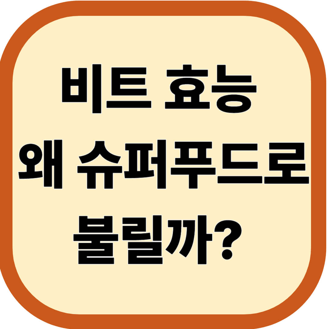 비트 효능