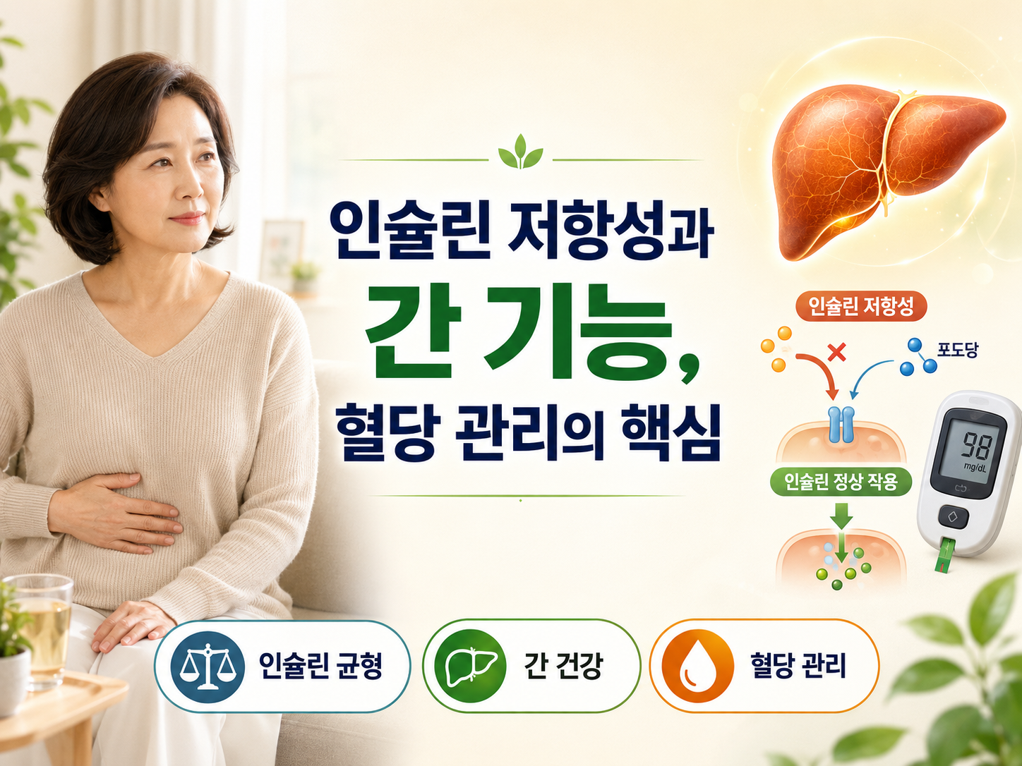 인슐린 저항성과 간 기능, 혈당 관리의 핵심