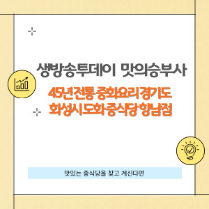 '생방송 투데이' 맛의 승부사 코너