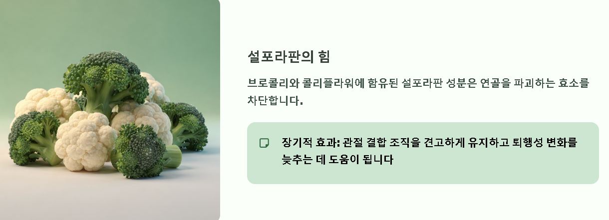 관절염에 좋은 음식 운동