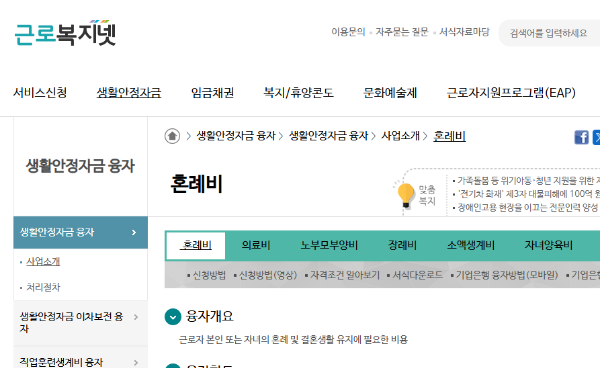 근로자생활안정자금 대출