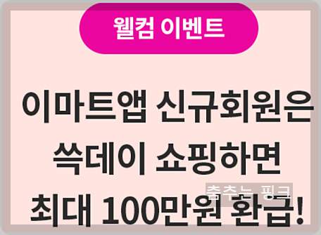 SSG 쓱데이 기간 및 전단지