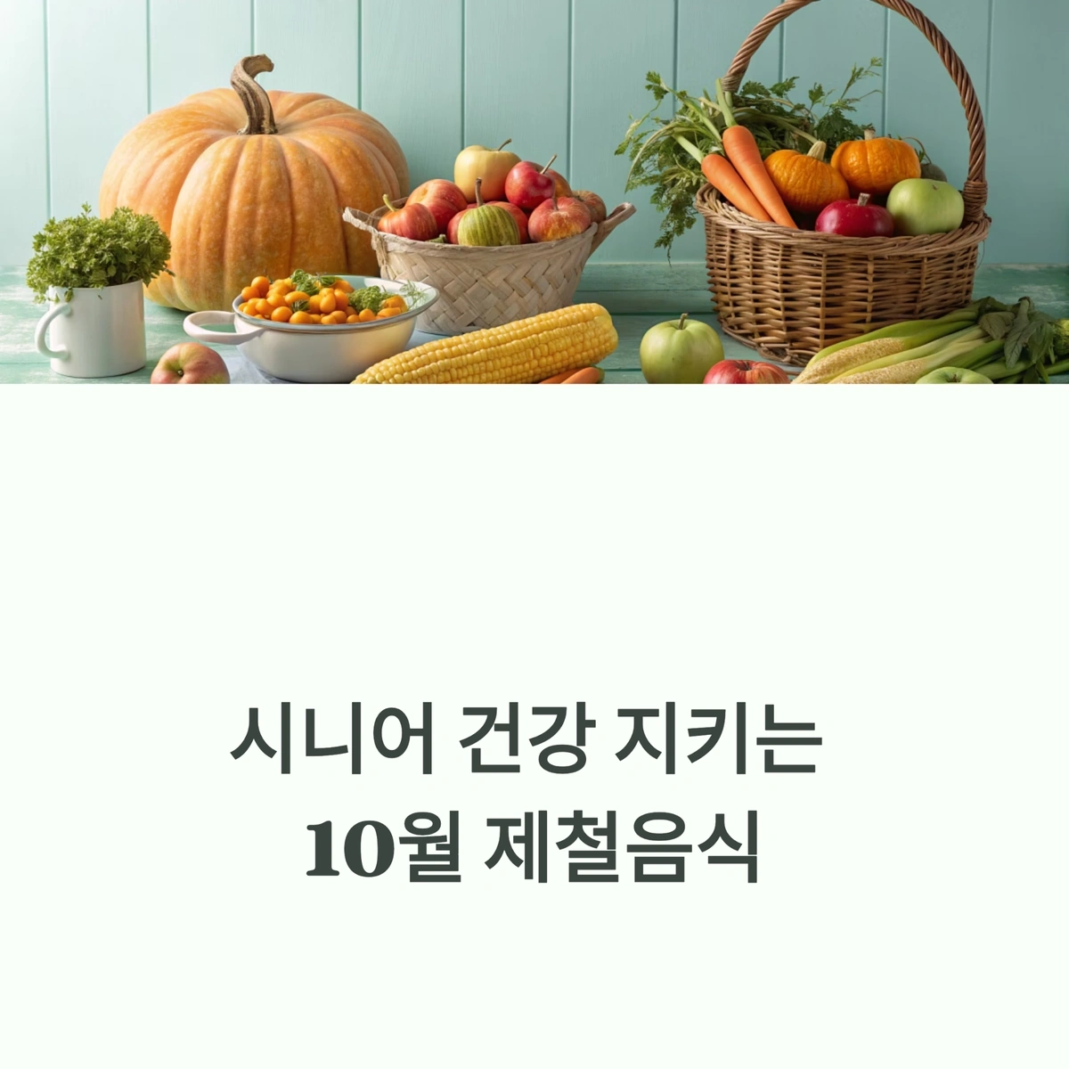 시니어 건강 지키는 10월 제철음식 대표 이미지