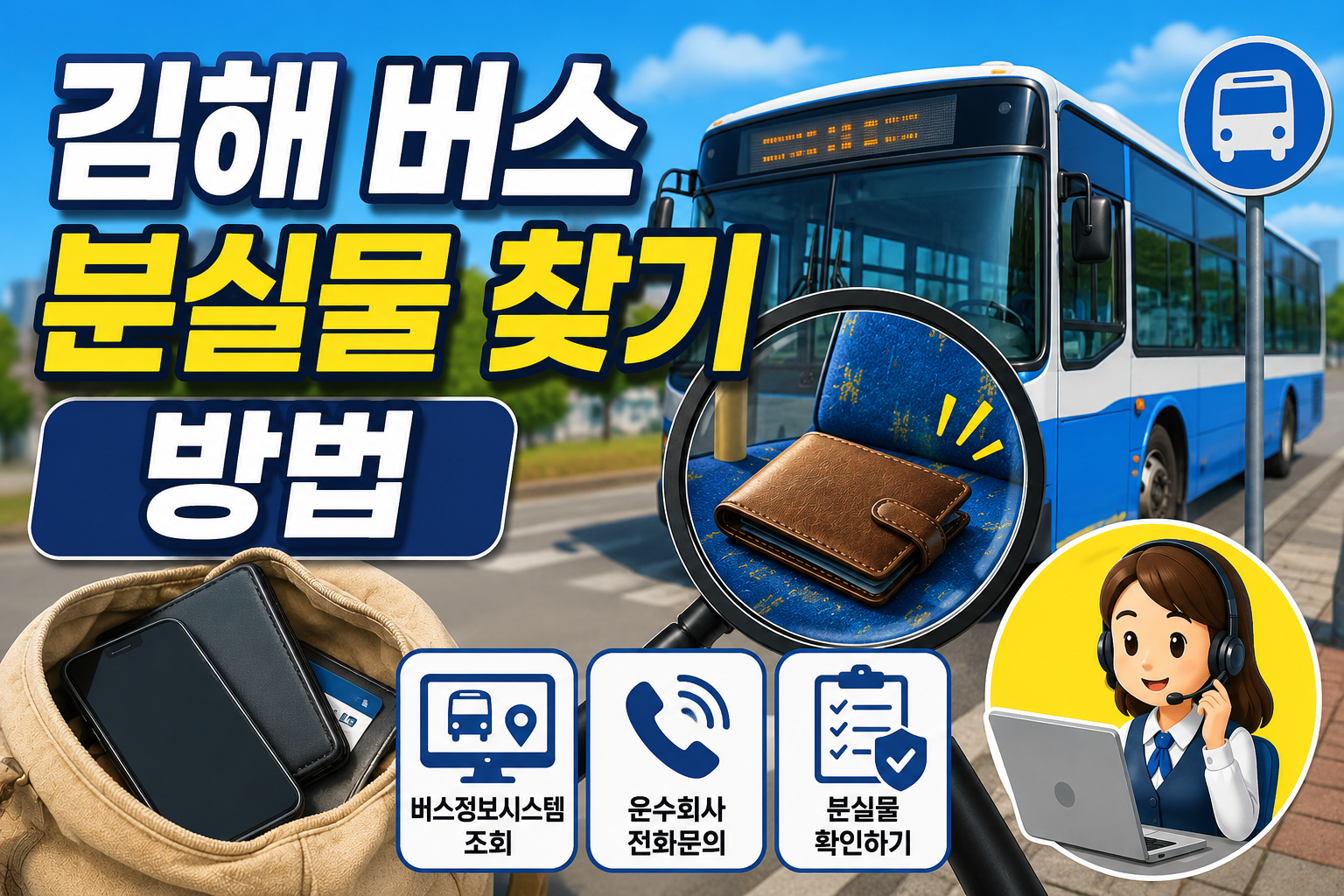 김해 버스 분실물 찾기 방법 총정리! 버스정보시스템 홈페이지 바로가기 관련 사진
