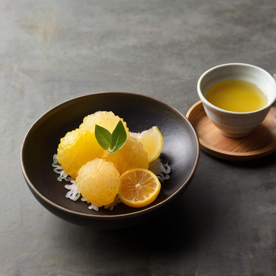 고치 음식 명물 유자 디저트 이미지