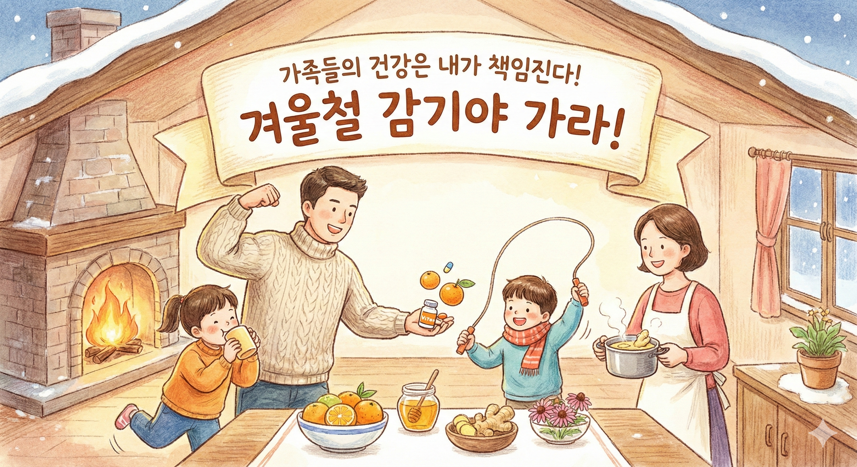우리 아이 감기, 약보다 '이것'부터 챙기세요 (자이온골프의 겨울 건강 꿀팁)