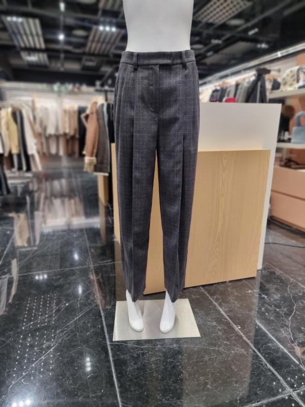 리스트 체크 핀턱 와이드 팬츠 TWWSLM80050