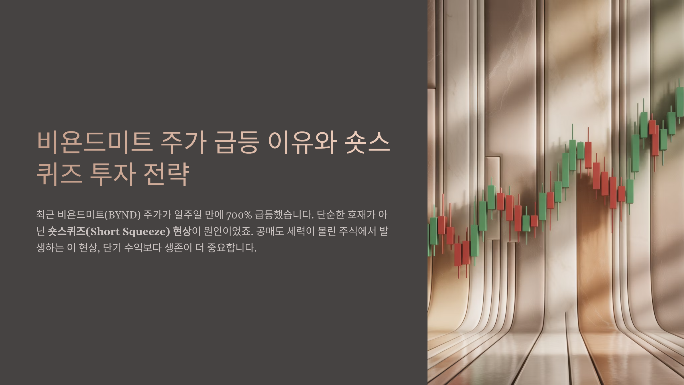 비욘드미트 주가 급등 이유와 숏스퀴즈 공매도 전쟁 투자 전략