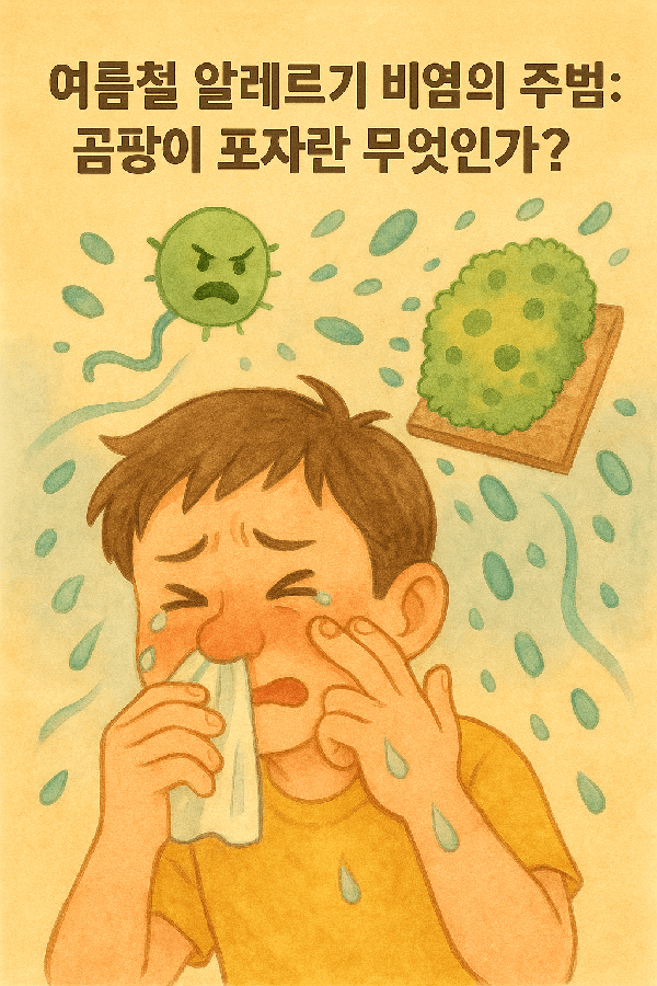 여름철 알레르기 비염의 주범: 곰팡이 포자란 무엇인가?