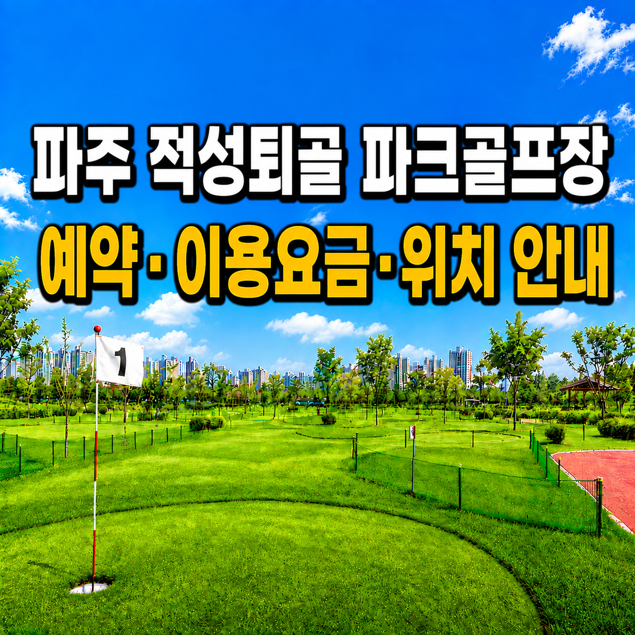 파주 적성퇴골 파크골프장 예약 방법과 이용요금 총정리 (경기 파크골프장)